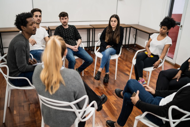 Social Confidence Group session at ZipHealthy Bentonville